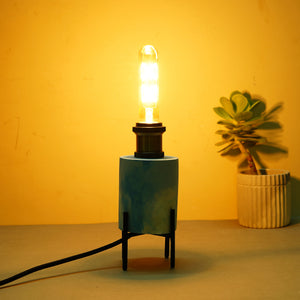 Marbled Lamp-White & Blue