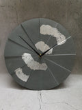 Lux 12" Round Clock - Grey & Silver
