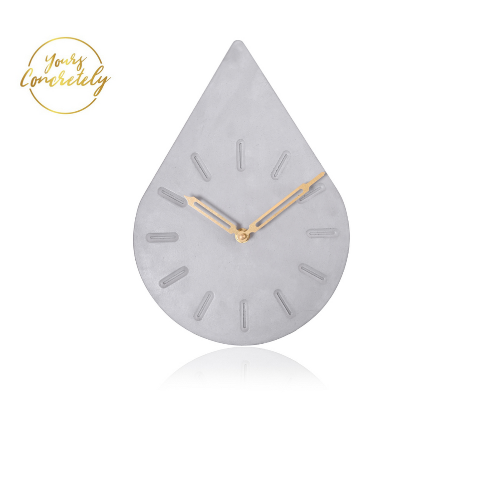 YC Droplet Clock- Grey