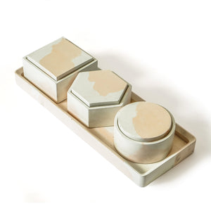 Multipurpose platter/tray with boxes