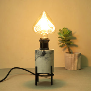 Lamp-White & black