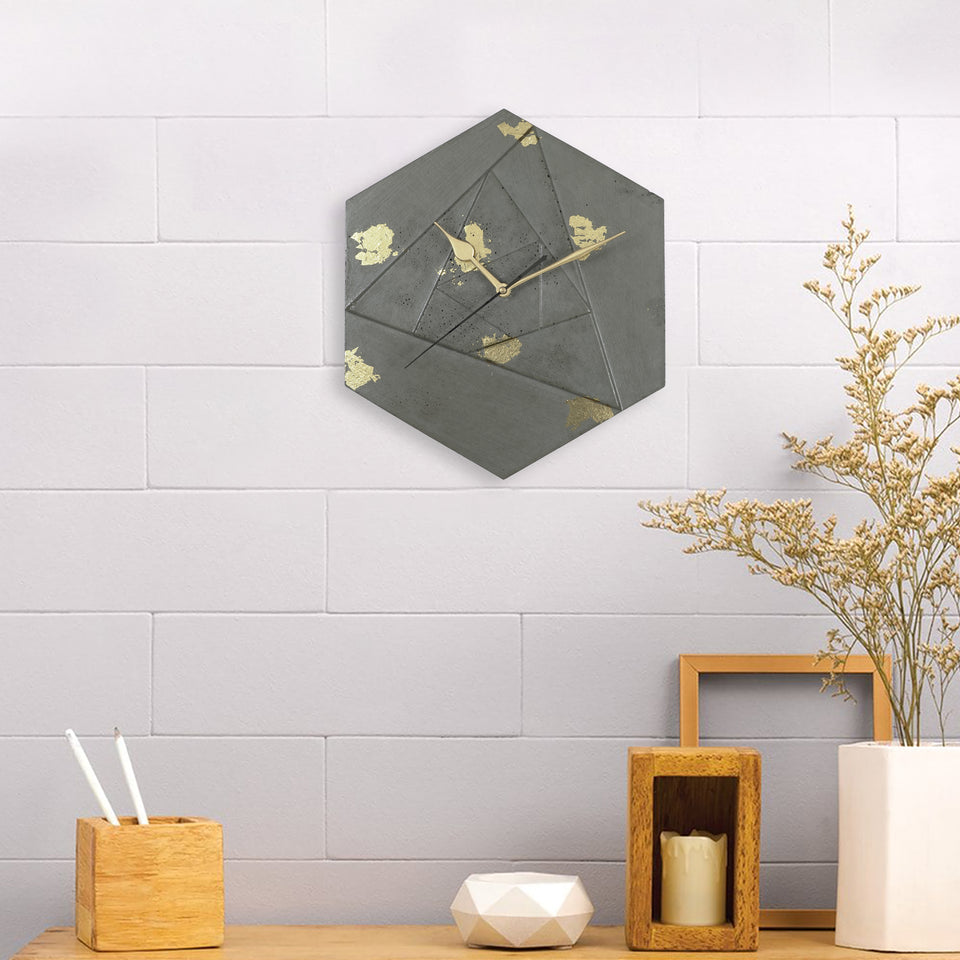 YC hexa 12" - Grey & Gold