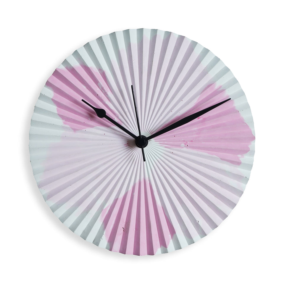 Pattern 9" - White & Pink (With Stand)