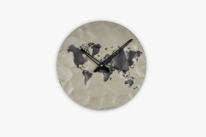 YC World Map 12" - Grey & Black
