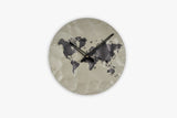 YC World Map 12" - Grey & Black
