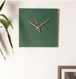 Minimalist 12" Concrete Clock - Square