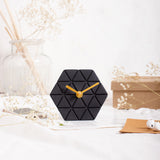 Desk Clock - Enigma Black