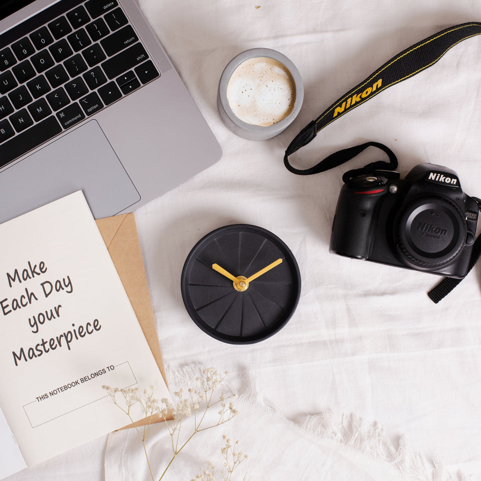 Desk Clock - Elevate Black