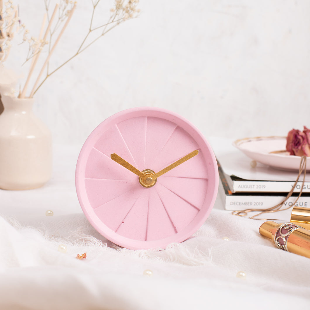 Table Clock - Elevate Pink