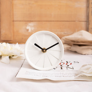 Table Clock - Elevate White