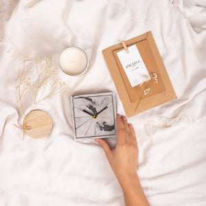 YC Elegance- Grey & Black (Desk Clock)