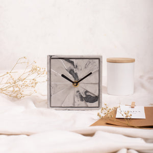 YC Elegance- Grey & Black (Desk Clock)