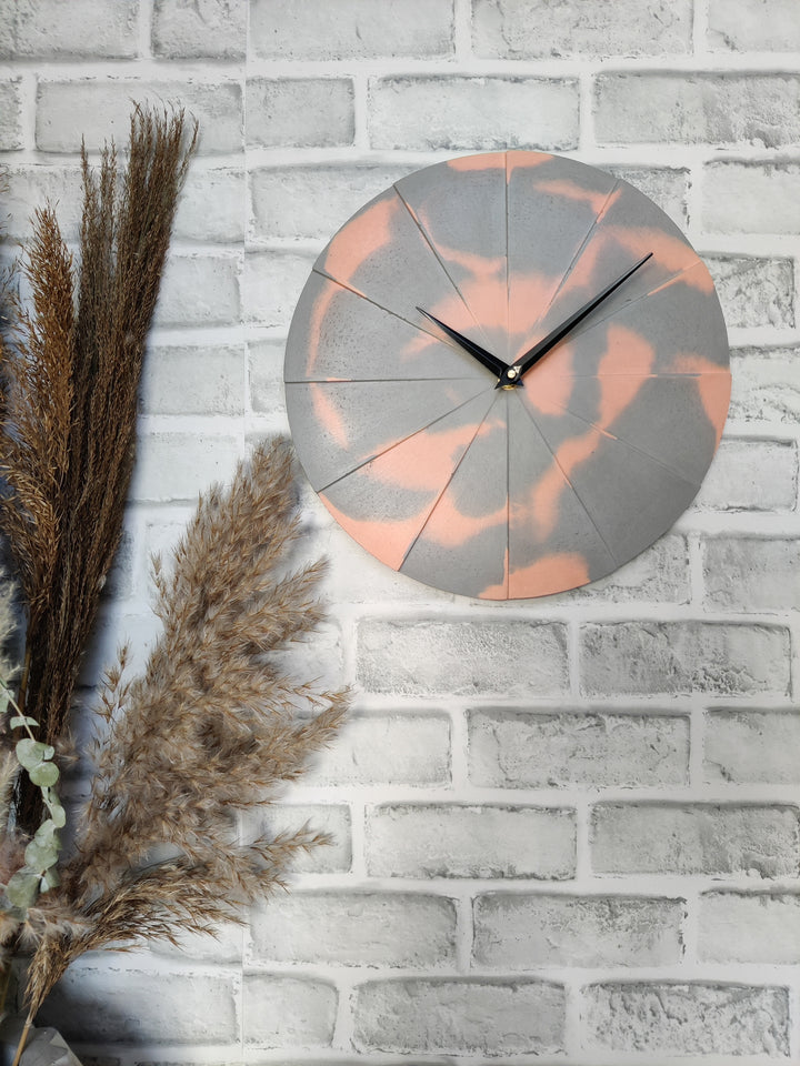 Sun -  Peach & Grey 12"