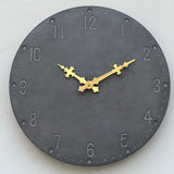 Alpha - 12" Concrete Clock Round