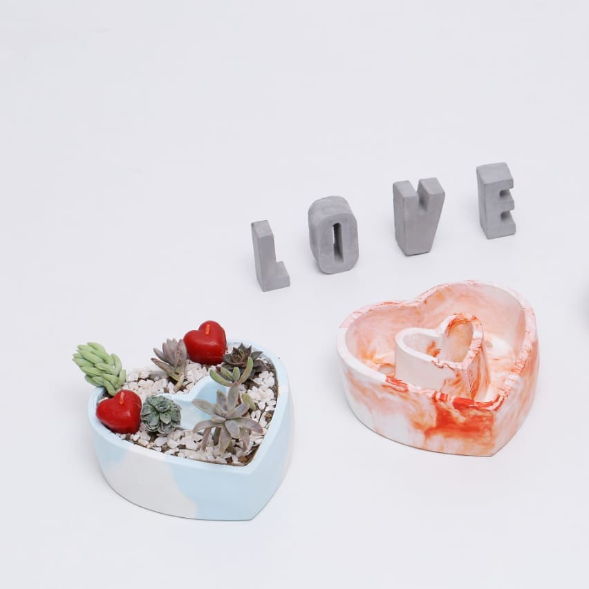 Marbled Love Planter