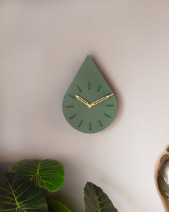 YC Droplet Clock- Royal Green