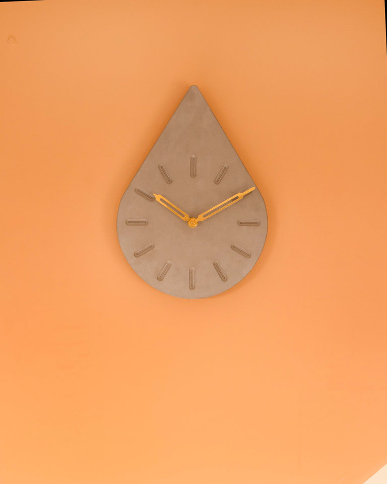 YC Droplet Clock- Grey