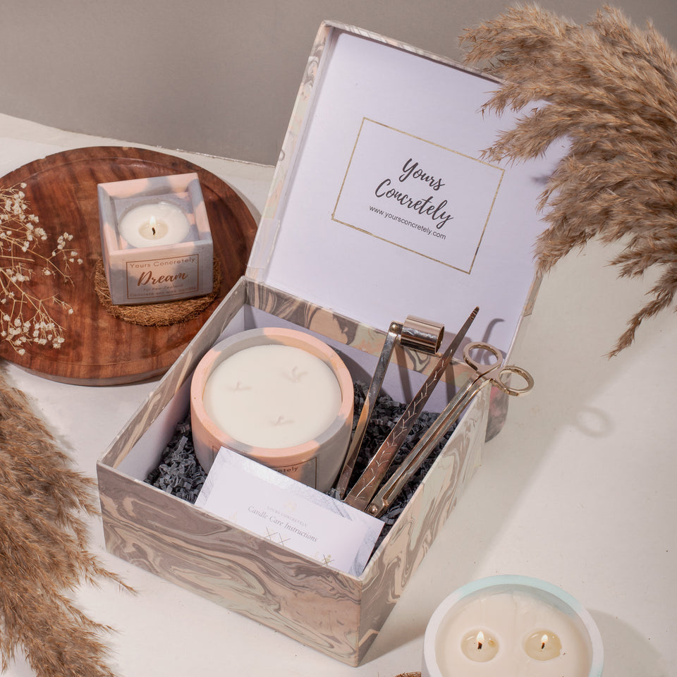 Candle + Tools Gift Set – Yours Concretely