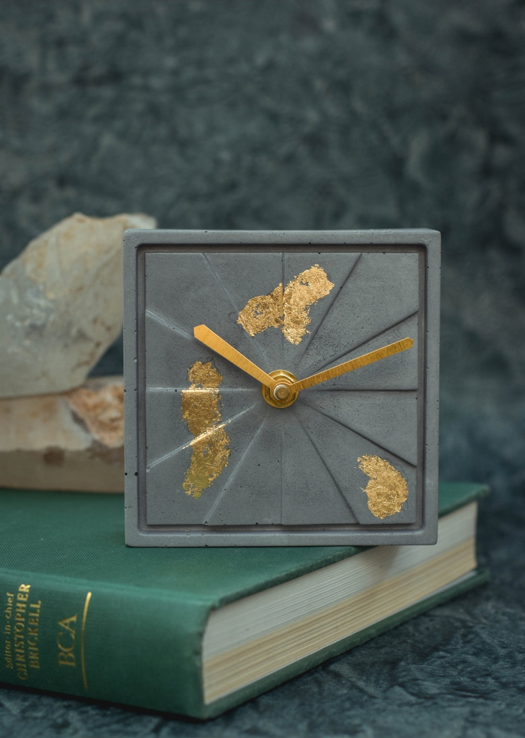 Table Clock - Elegance Gold-Grey