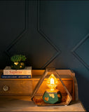 Luxe Lamp and Planter Combo - Royal Green