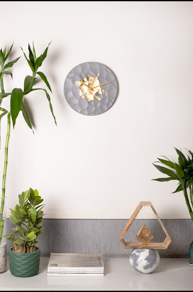 Lux Honeycomb 12" - Grey & Gold