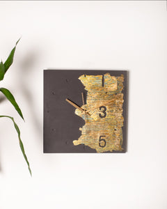 Luxe Square Concrete Clock 12" - Wild