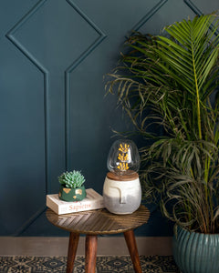 Face Lamp - White & Grey