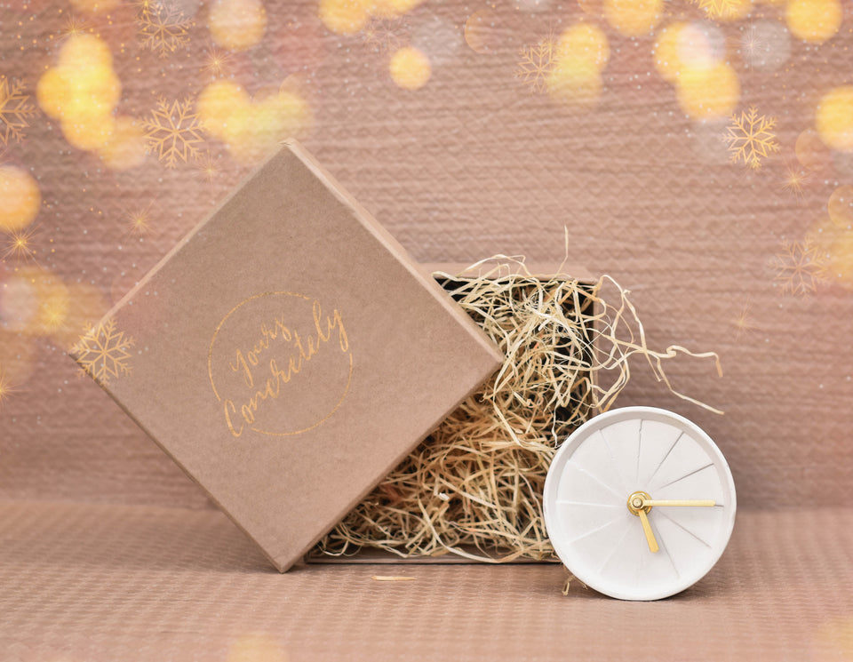 Table Clock - Elevate White