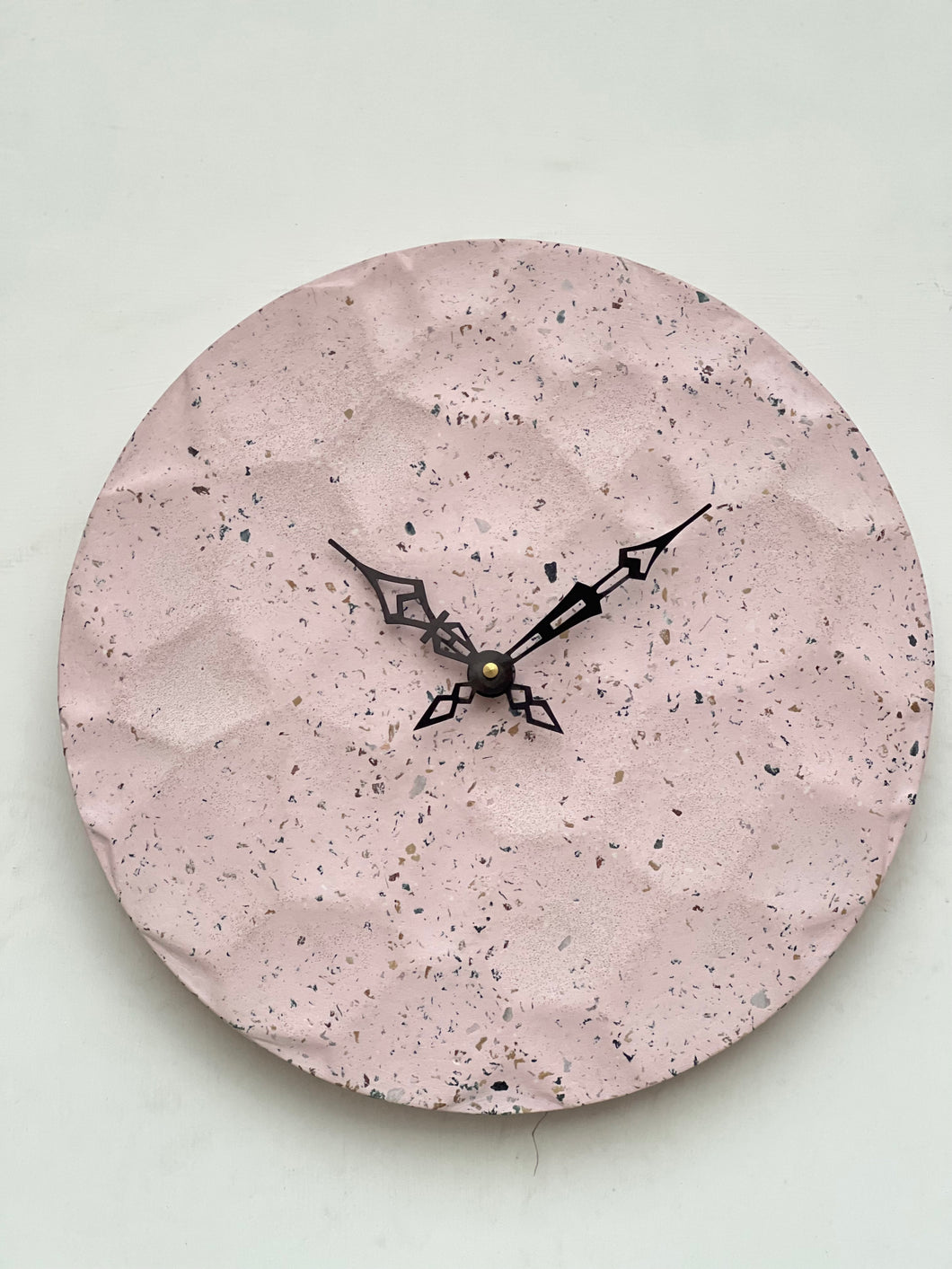 Terrazzo pink - 12” wall clock