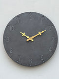 Alpha - 12" Concrete Clock Round