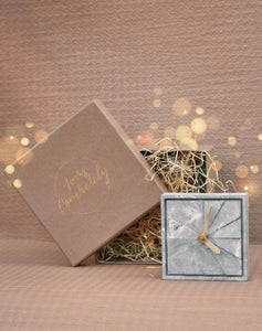 Table Clock - Elegance Charcoal