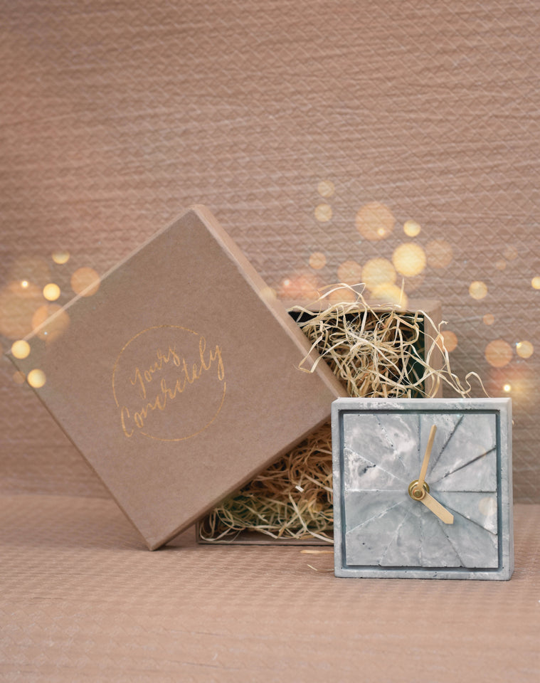 Table Clock - Elegance Charcoal